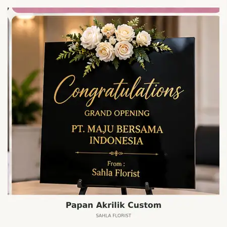 Papan Bunga Akrilik Depok Sleman